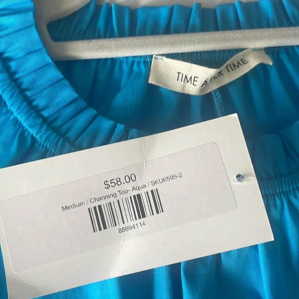 Time After Time Medium Channing Top, Aqua - Picture 10 of 10